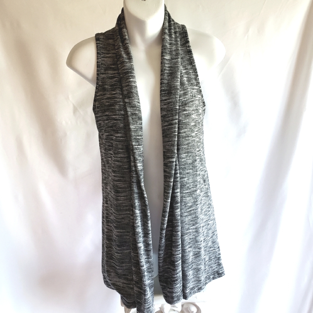 Wet Seal Heather Gray Flowy Office Casual Vest